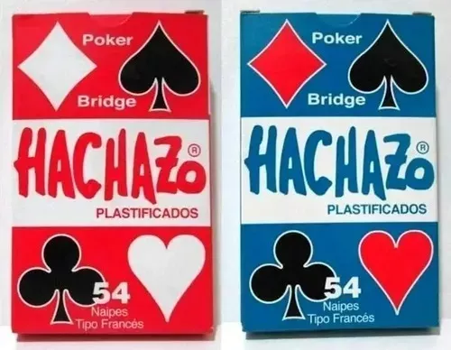 Naipe x 54 cartas "Hachazo" Poker