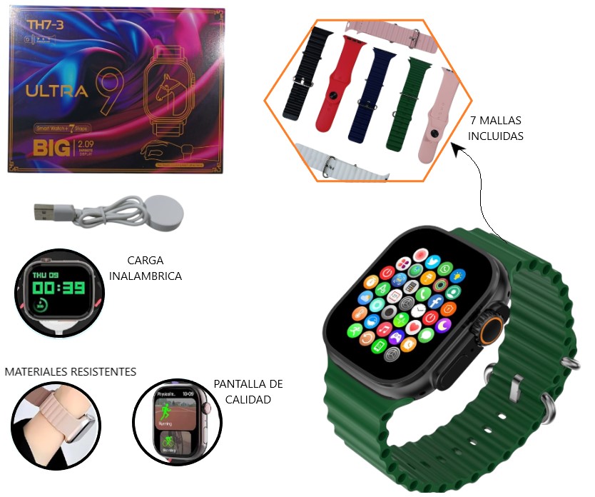 Reloj inteligente ultra 9