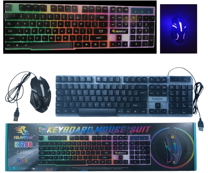 Set teclado y mousse RGB