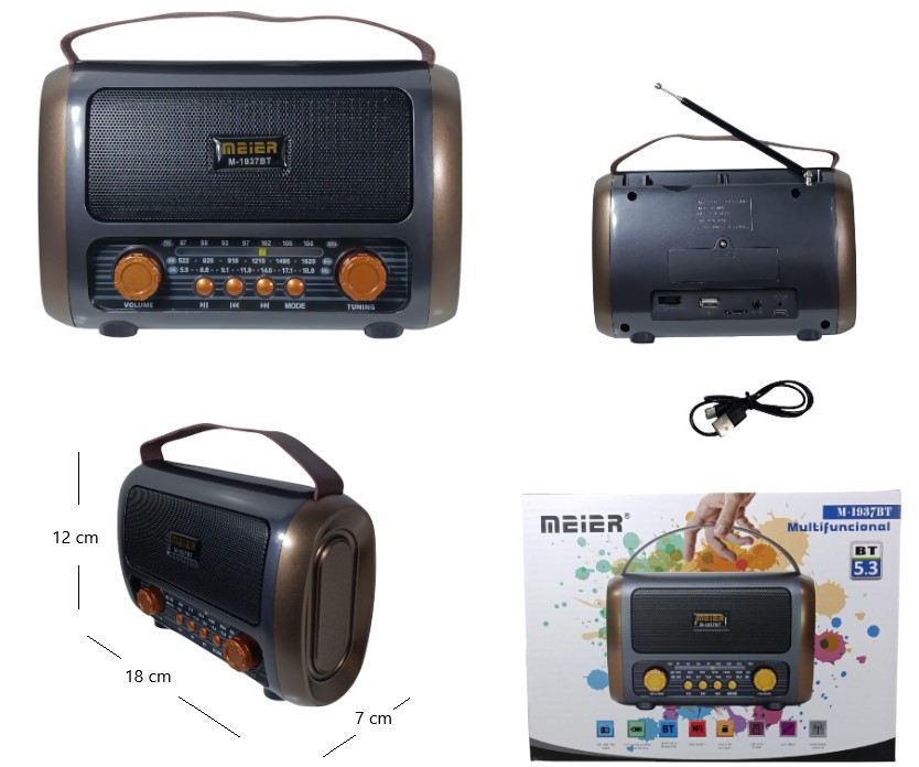 Radio vintage AM/FM /BT meier