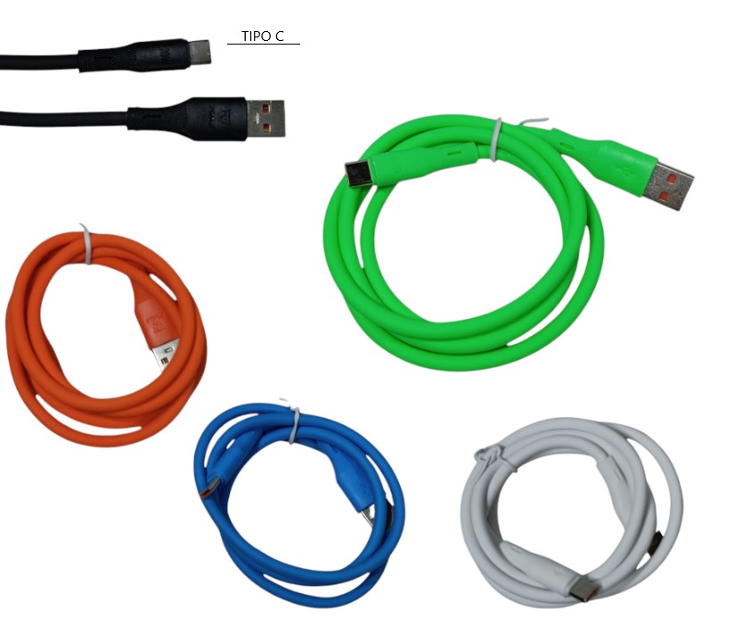 CABLE TIPO C COLORES 2A.