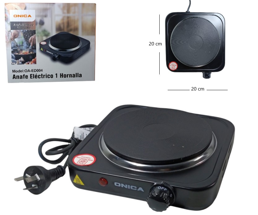 ANAFE ELECTRICO 1 HORNALLA ONICA