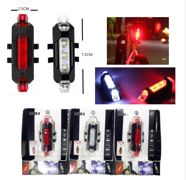 LUZ PARA BICI RAPID RECARGABLE X LED DC-918 BS-21