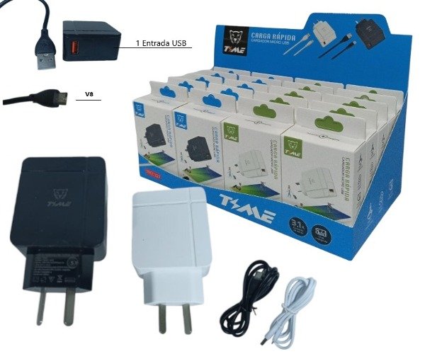 CARGADOR V8 3.1A TMCC327
