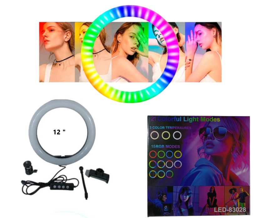 ARO SELFIE (GRANDE) LED RBG 12PLG
