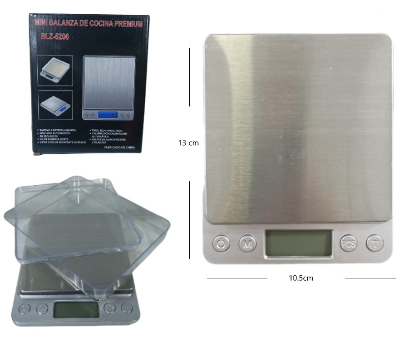 BALANZA DE COCINA 0.1-3000G