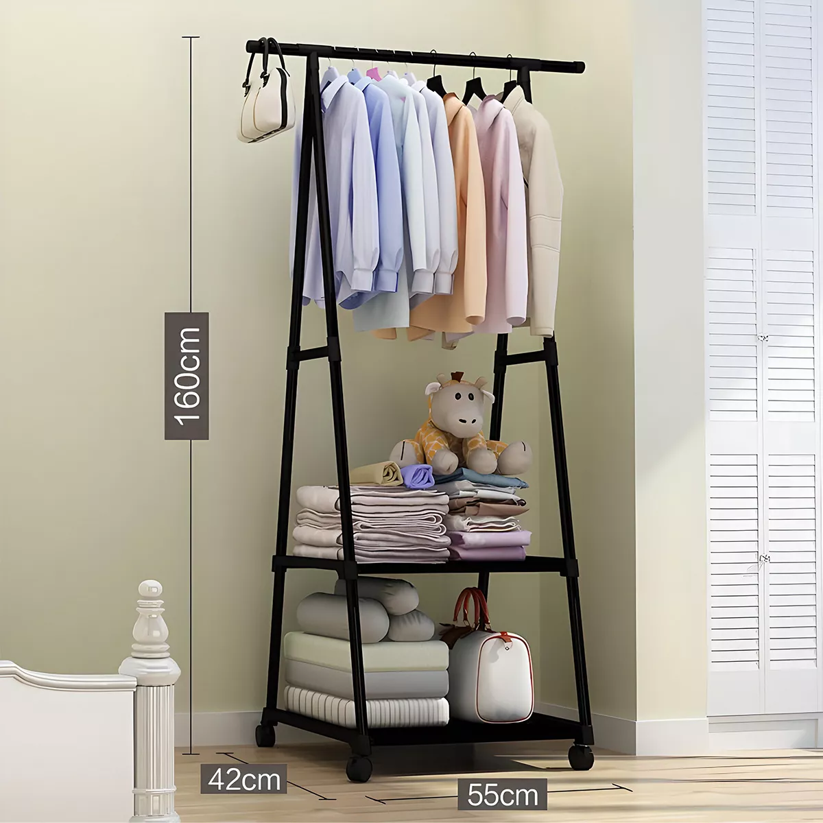 Organizador de ropa y zapatos c/rueda