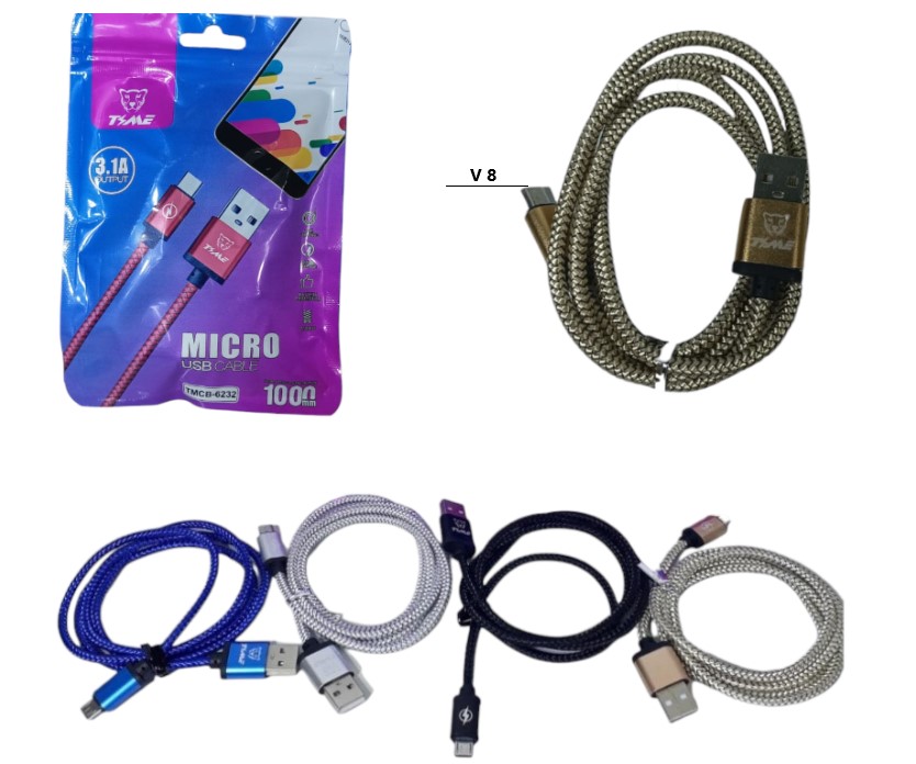 CABLE V8 EN BOLSA TIME 3.1A