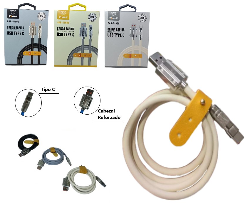 Cable tipo C reforzado Time