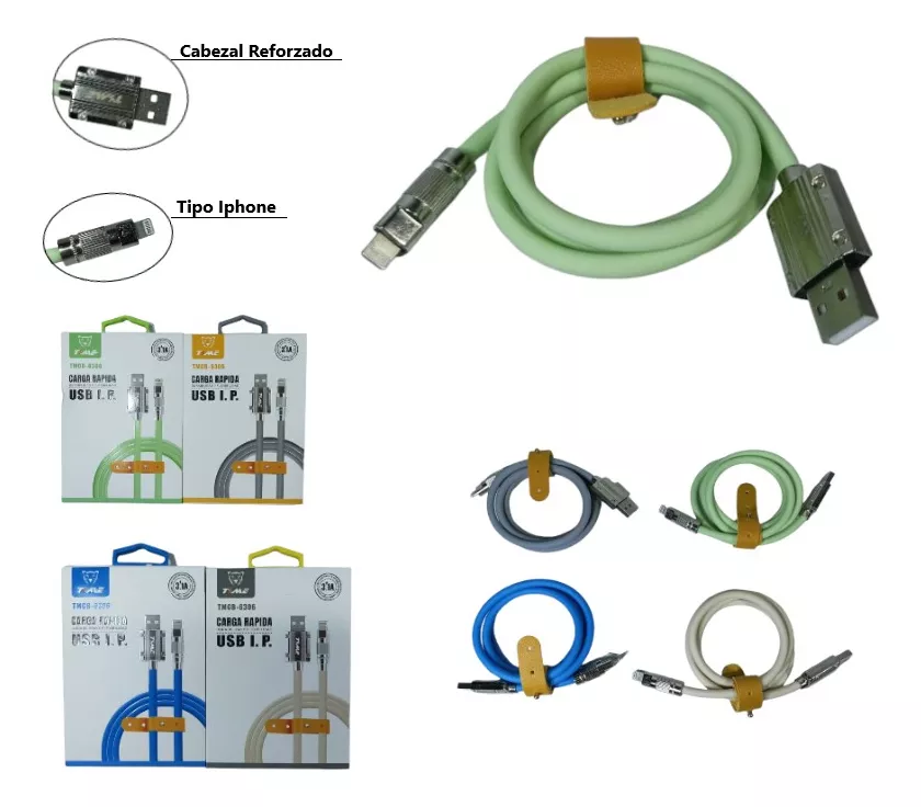 Cable p/ iphone super reforzado