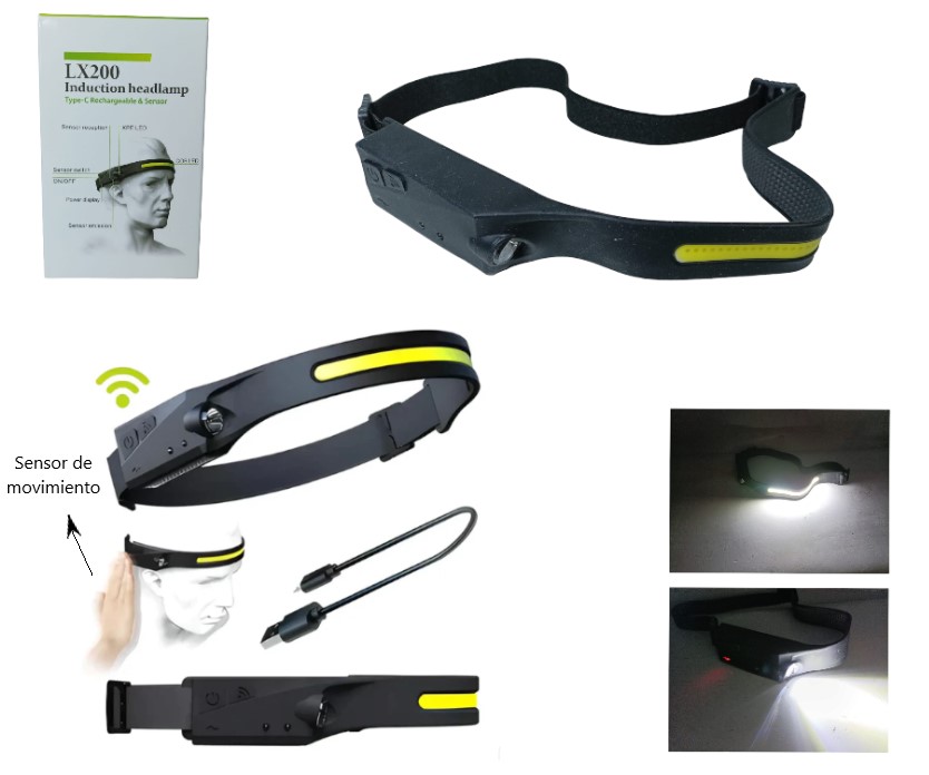 Linterna minero LED con sensor