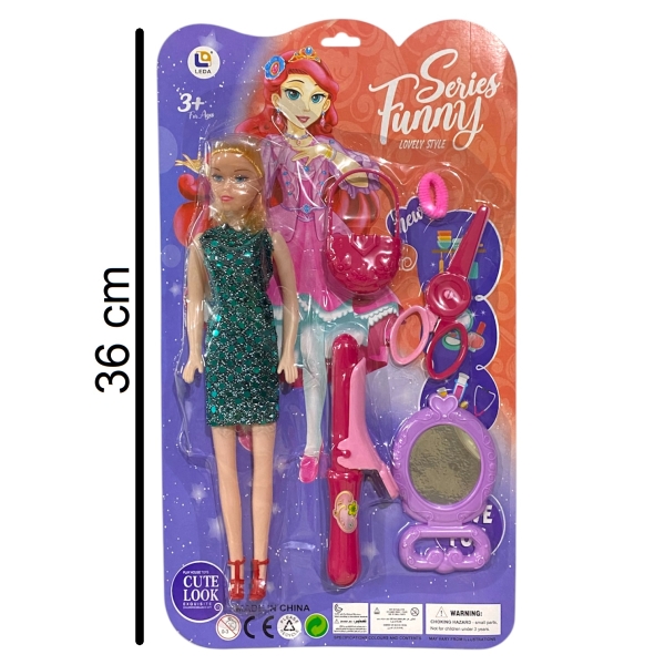 Muñeca con accesorios funny 7257