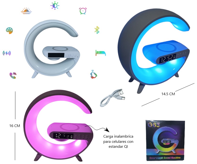 Parlante reloj inteligente "G", bluetooth