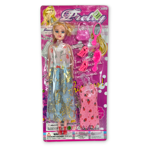 Muñeca con accesorios Pretty