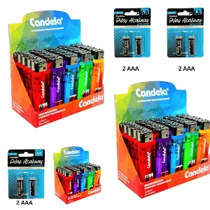 Encendedor x75 + 6 pilas AAA candela