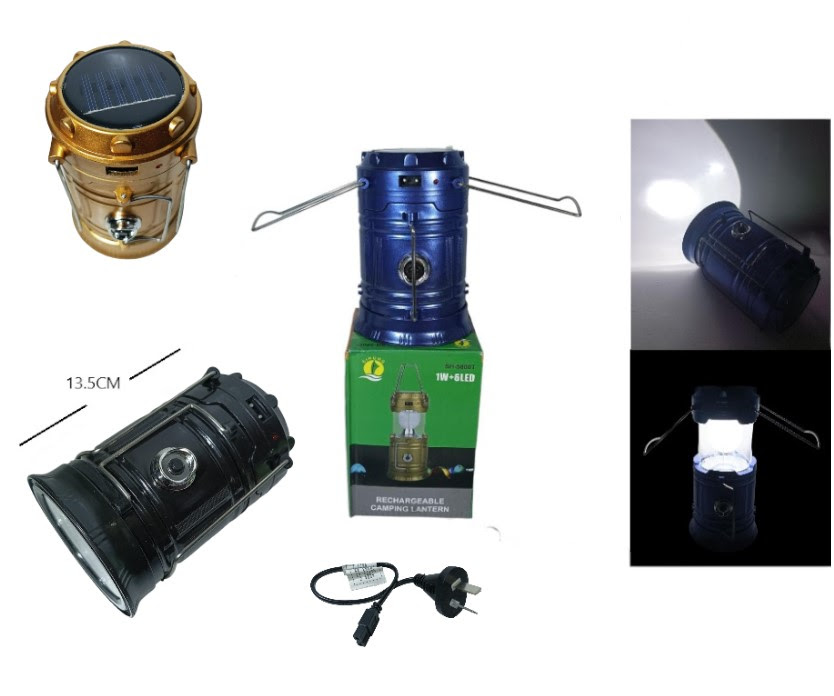 LINTERNA CAMPING FAROL SOLAR RECARGABLE OA-IL530