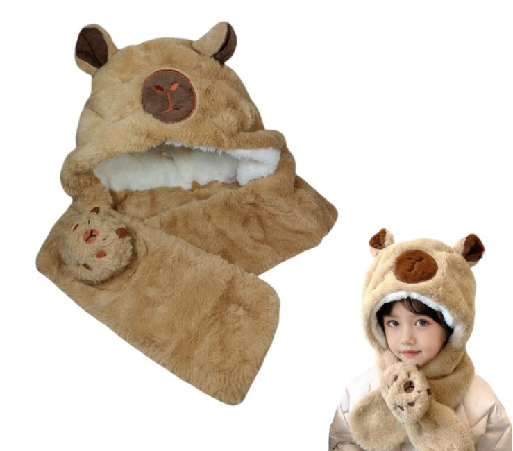 GORRO BUFANDA CAPYBARA ABRIGADISIMO