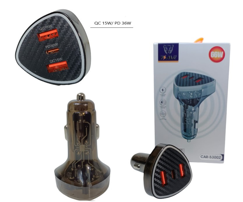 CARGADOR CARGA RAPIDA 66W AUTO