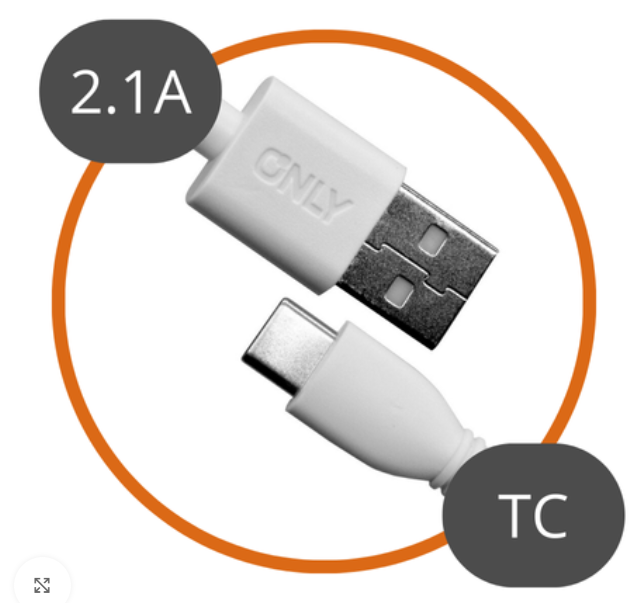 CABLE USB a TIPO C SUELTO BLANCO
