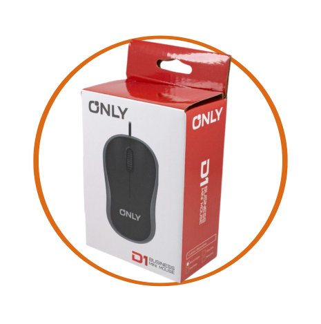 MOUSE CON CABLE NEGRO
