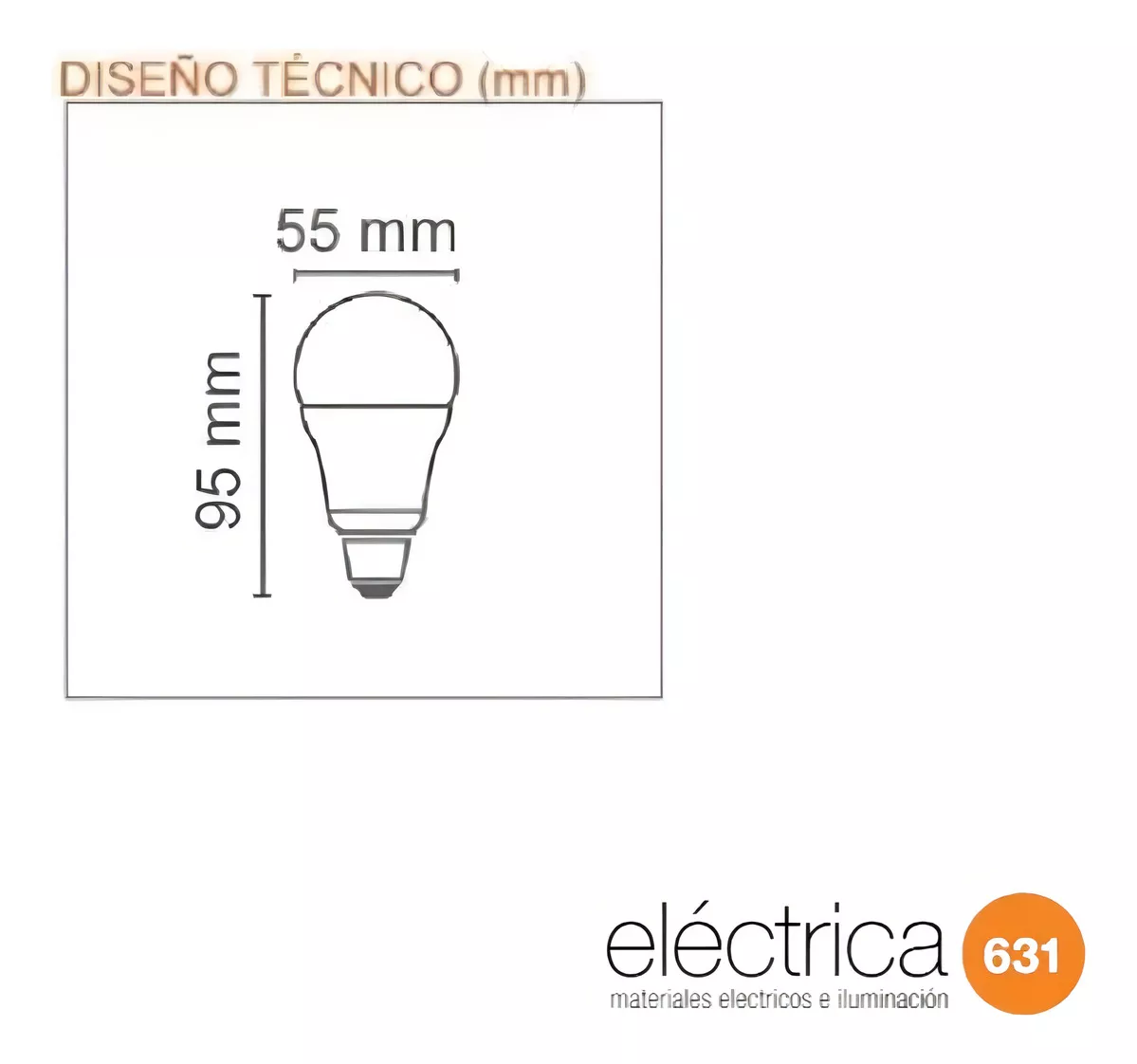 Foco led bajo consumo 5.5 w