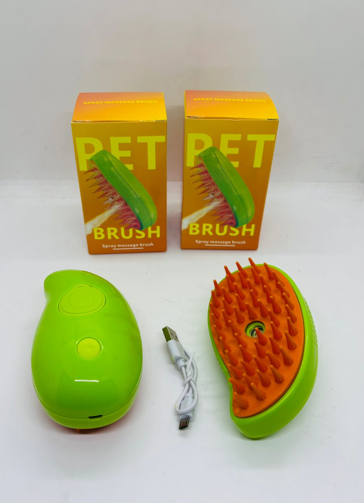 Cepillo 3 en 1 a vapor p/mascotas