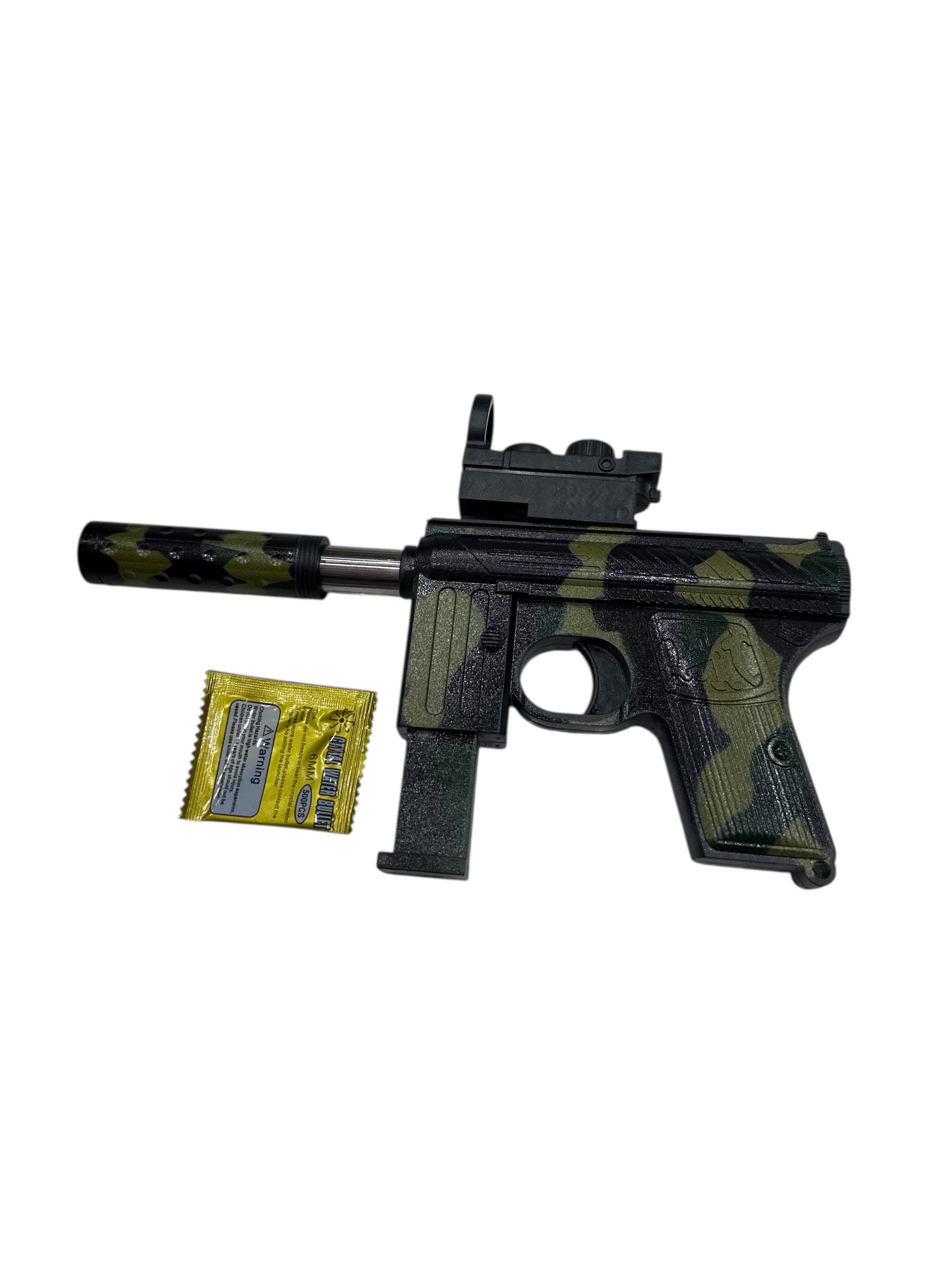Pistola hidrogel camuflada